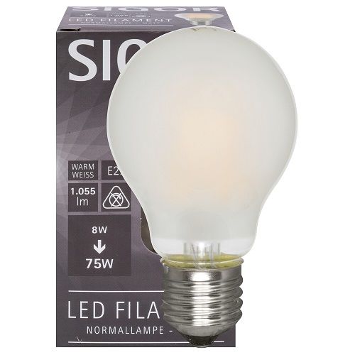 LED-Filament-Lampe AGL-Form matt E27 2700K 8,5W LED-Filament-Lampe AGL-Form matt E27 2700K 8,5W