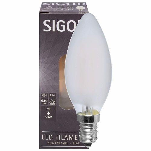LED-Filament-Lampe Kerzen-Form matt E14 2700K LED-Filament-Lampe Kerzen-Form matt E14 2700K