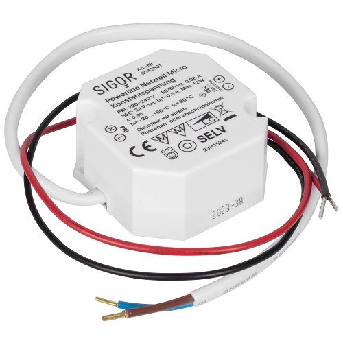 LED-Netzteil 24V-DC 12W dimmbar