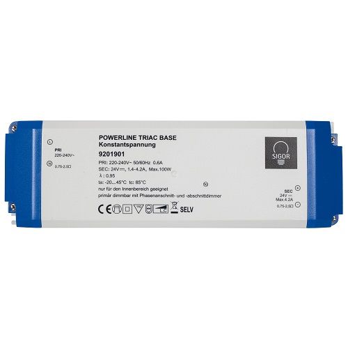 LED-Netzteil Powerline Triac Base 24V-DC/50-100W LED-Netzteil Powerline Triac Base 24V-DC/50-100W