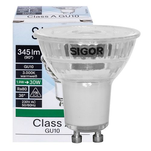 LED-Reflektorlampe GU10 3000K 1,9W 345lm 
