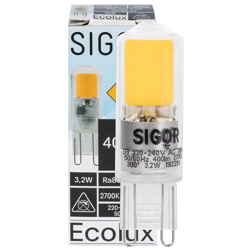LED-Stiftsockellampe ECOLUX klar G9 2700K 3,2W LED-Stiftsockellampe ECOLUX klar G9 2700K 3,2W