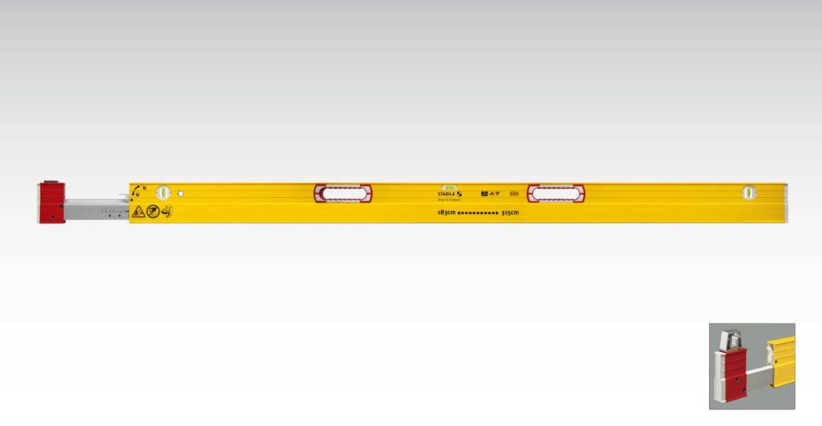 Teleskop-Wasserwaage 106 T, 213-376cm