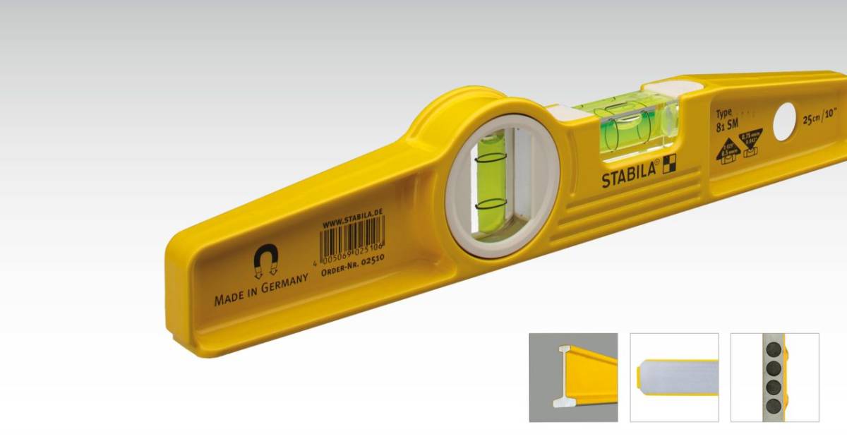 Torpedo-Wasserwaage 81 SM, 25cm