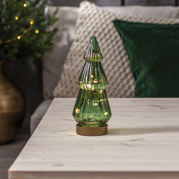 Tannenbäumchen VERDE 10 warmweiße LEDs H240 Ø100