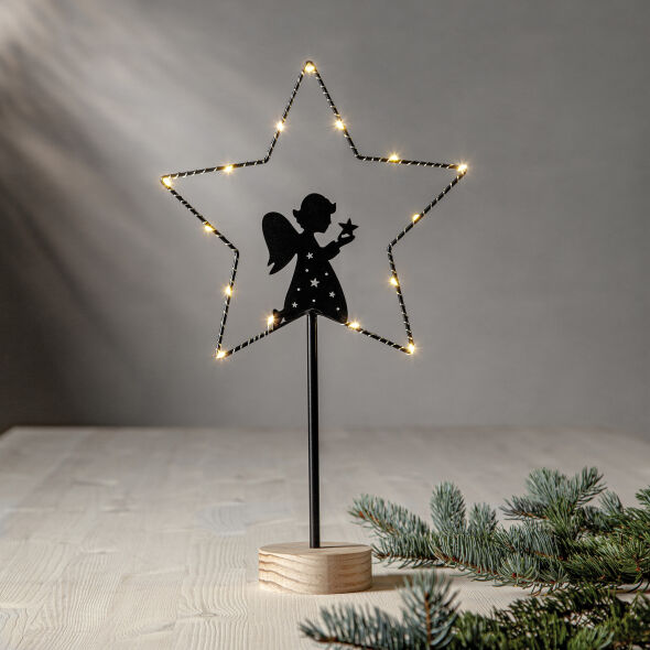 Weihnachtsstern GLIMTA 15 warmweiße LEDs H420 Ø250 Engel Weihnachtsstern GLIMTA 15 warmweiße LEDs H420 Ø250 Engel