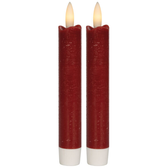 LED-Echtwachskerzen FLAMME ANTIQUE 1 warmweiße flackernde LED 2er-Set LED-Echtwachskerzen FLAMME ANTIQUE 1 warmweiße flackernde LED 2er-Set