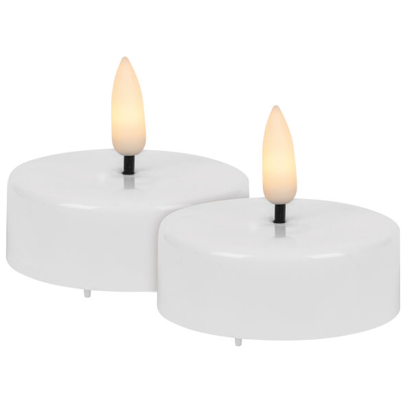 LED-Teelichter FLAMME XL 1 warmweiße LED 2er-Set LED-Teelichter FLAMME XL 1 warmweiße LED 2er-Set