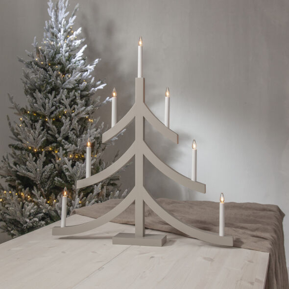 Weihnachtsleuchter PAGOD 7 x E10 34V 3W hellgrau Weihnachtsleuchter PAGOD 7 x E10 34V 3W hellgrau