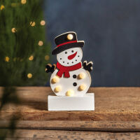 Dekoration FREDDY 6 warmweiße LEDs Schneemann