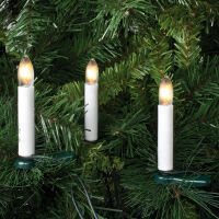 Weihnachtsbaumkette klar/weiß E10