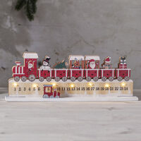 Weihnachtsleuchter KALENDER 7 warmweiße LEDs