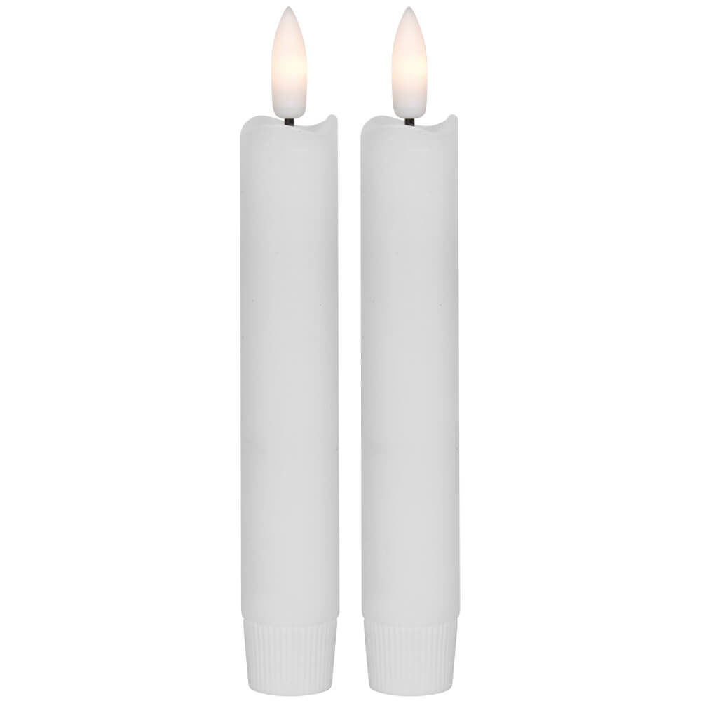 LED-Echtwachskerzen 2er-Set H=150mm LED-Echtwachskerzen 2er-Set H=150mm