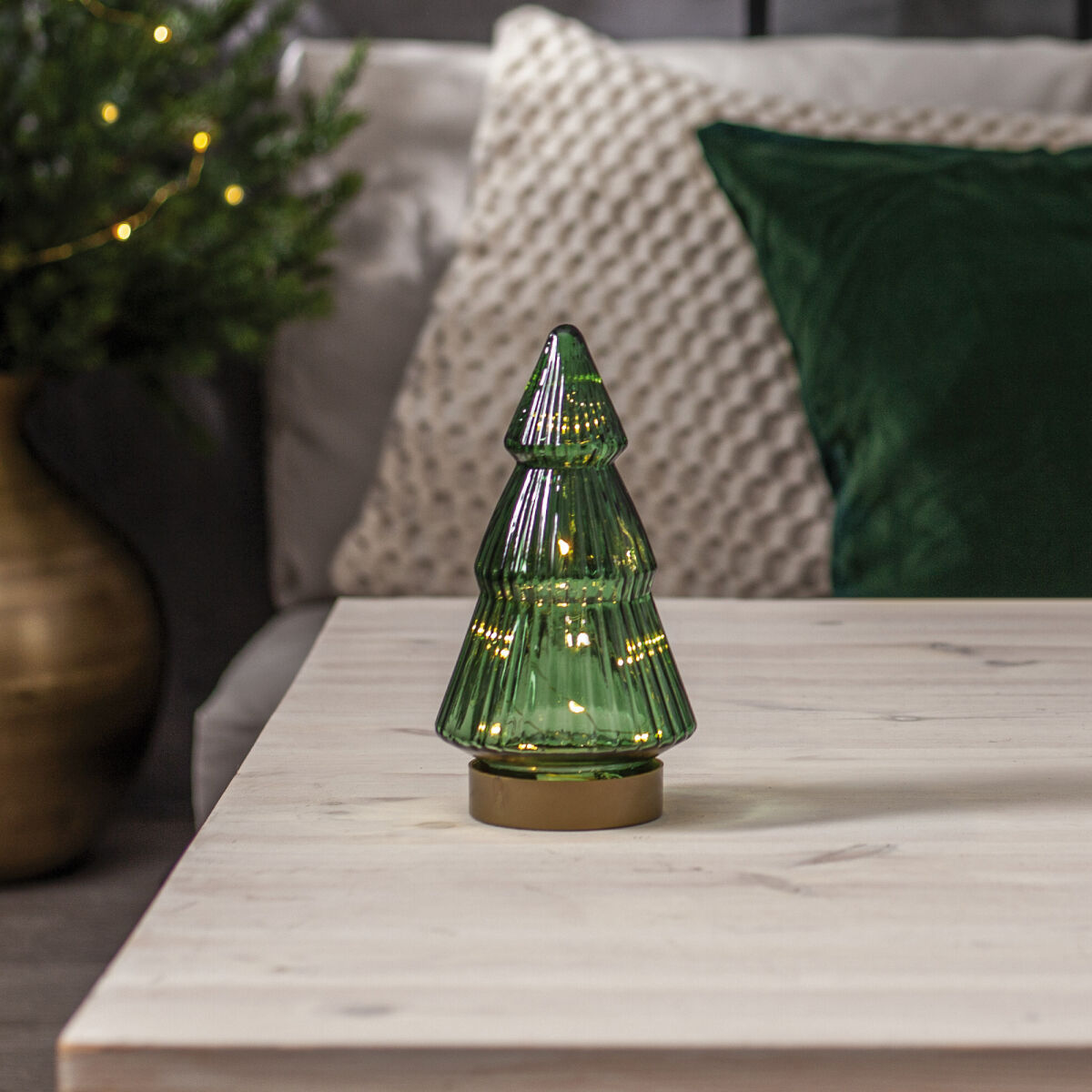 Tannenbäumchen VERDE 10 warmweiße LEDs H195 Ø105