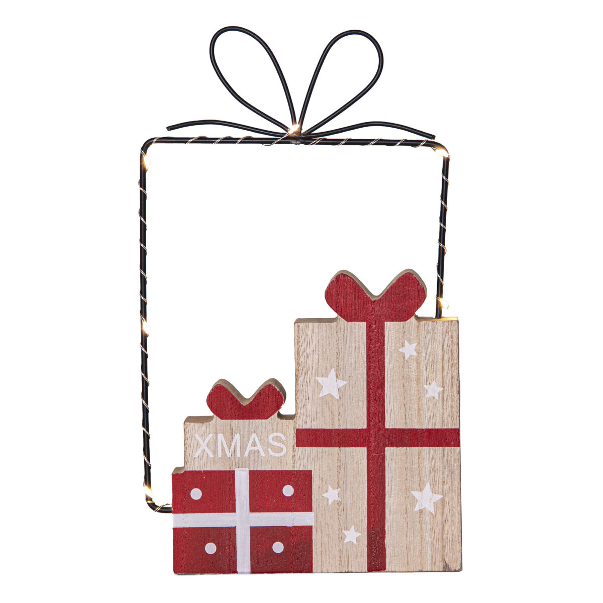 Weihnachtsleuchter JOLLY 6 warmweiße LEDs Geschenke