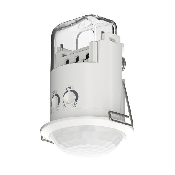 Theben PIRA T6 Mini Bewegungsmelder (PIR) Decke innen, 360° rund, 6 m, 5 cm klein, 200 W LED 1030202