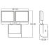 Theben theLeda S17-100 BK LED-Strahler dreh-/ schwenkbar Bewegungsmelder 4000 K neutralweiß 1020803