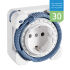 theben-timer 26 Steckdosen-Zeitschaltuhr analog innen, Tagesprogramm, 400 W LED, 15 Minuten 0260030