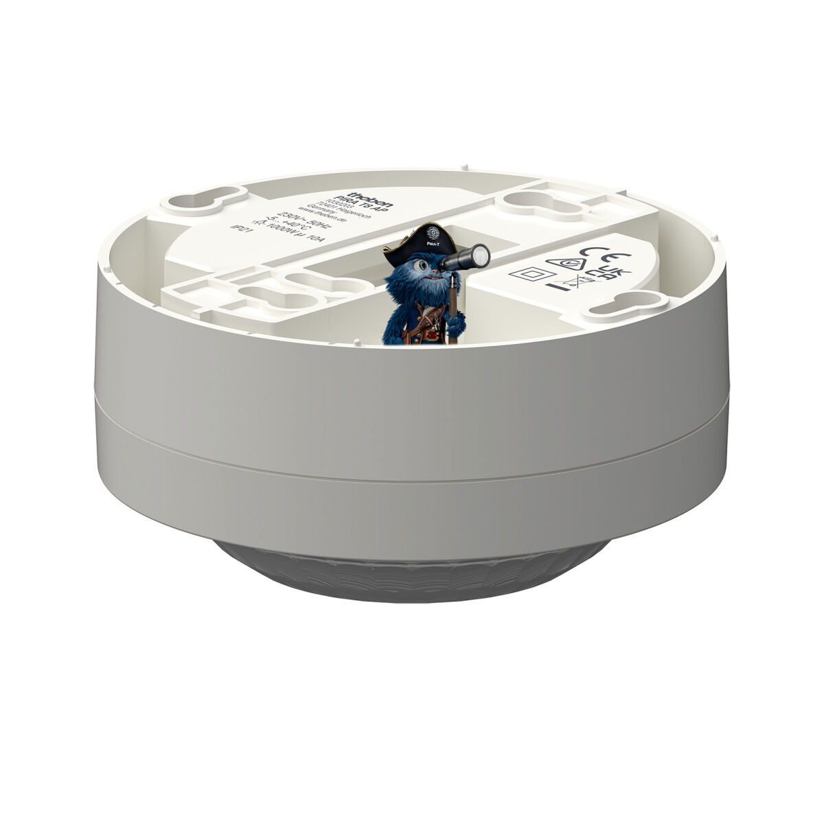 Theben PIRA T8 AP Präsenz-/Bewegungsmelder Decke Aufputz innen, 360° rund, 8 m, 200 W LED 1030203