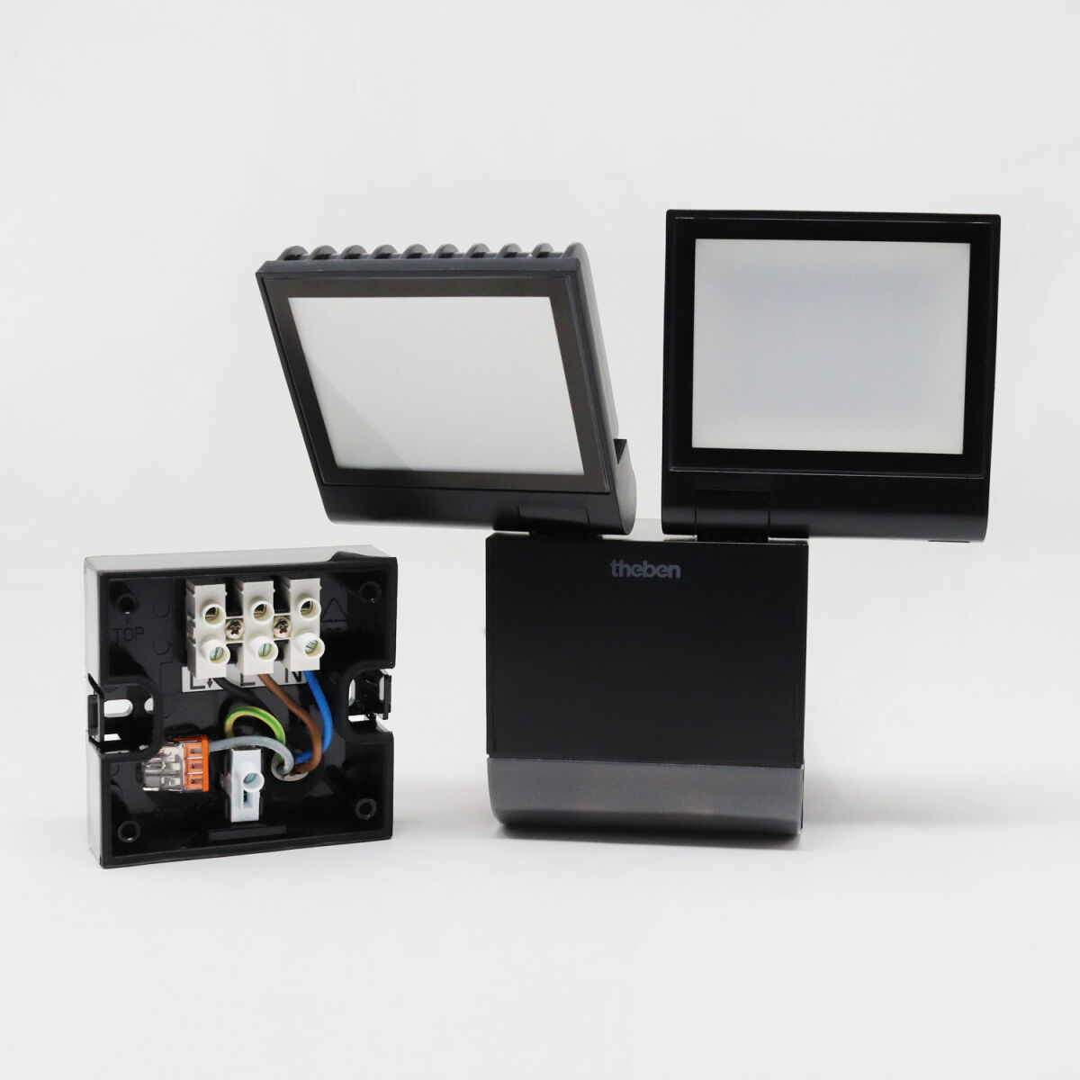 Theben theLeda S17-100 BK LED-Strahler dreh-/ schwenkbar Bewegungsmelder 4000 K neutralweiß 1020803
