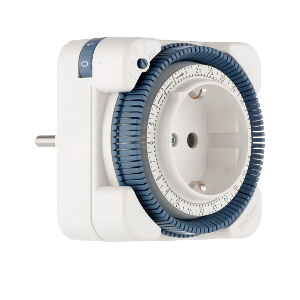 theben-timer 26 Steckdosen-Zeitschaltuhr analog innen, Tagesprogramm, 400 W LED, 15 Minuten 0260030