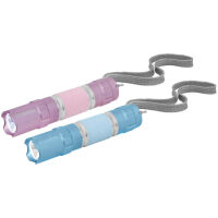 Taschenlampe LED Lipstick Light Aluminium rosa oder blau farbig sortiert