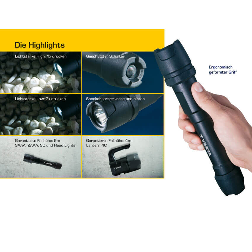 LED-Taschenlampe Indestructib.BL20Pro