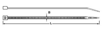 Kabelbinder CB 150/3.6 NATUR