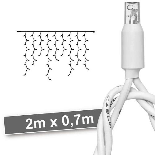 LED-Vorhang 100 LEDs/7W 2700K L 2 m weiß LED-Vorhang 100 LEDs/7W 2700K L 2 m weiß