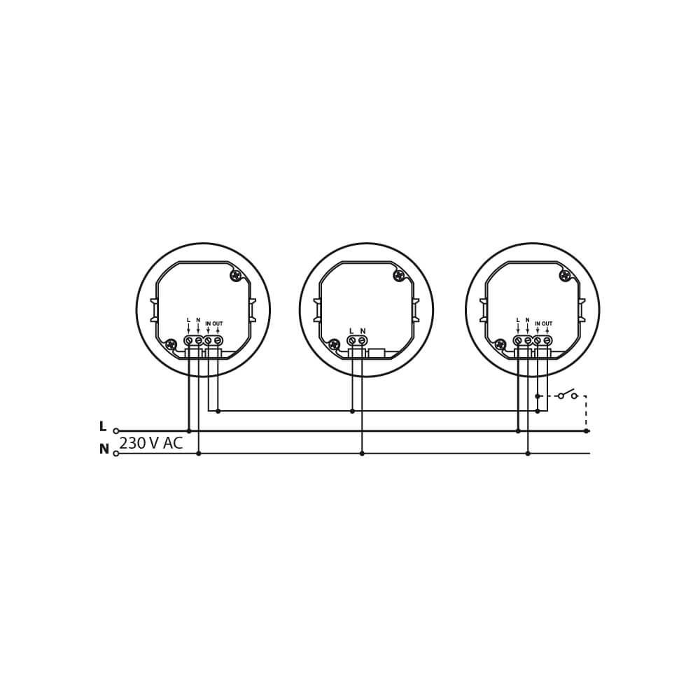 LED Einbauleuchte NAVI aluminium