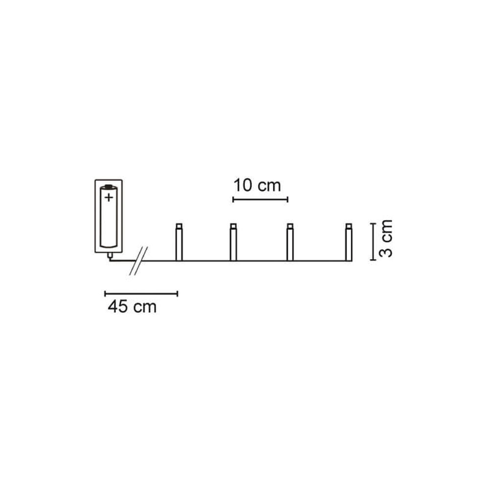 LED-Minilichterkette warmweiße LEDs