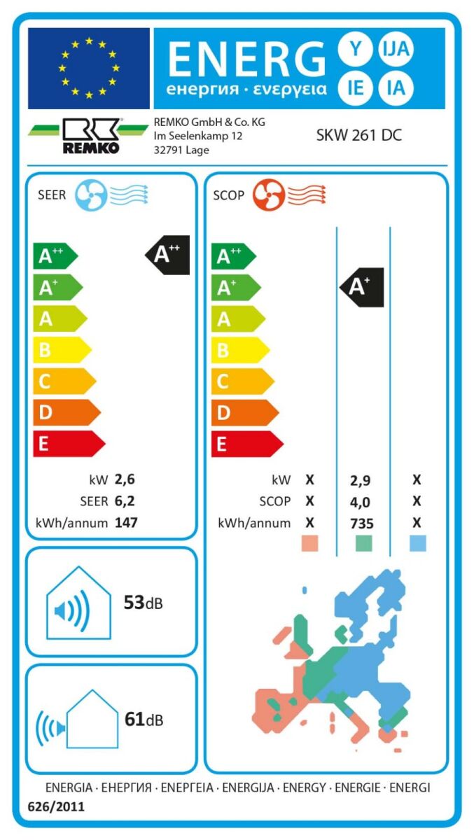 RK Raumklimgeräte SKW 261 DC