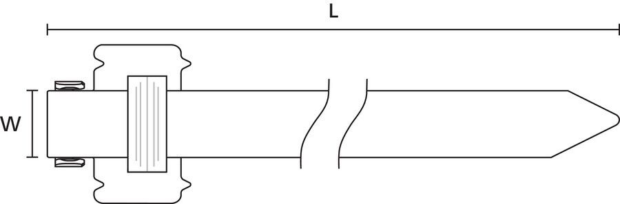 Edelstahlkabelbinder 111-00340(10)