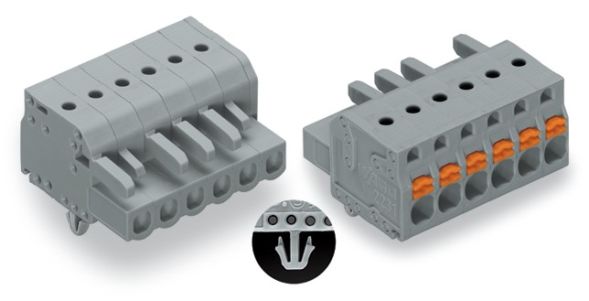 1-Leiter-Federleiste 2231-116/008-000