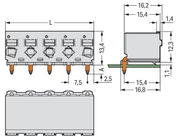 1-Leiter-THR-Federleiste 2092-3374/200-000