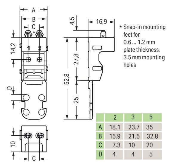 Befestigungsadapter 221-523/000-004