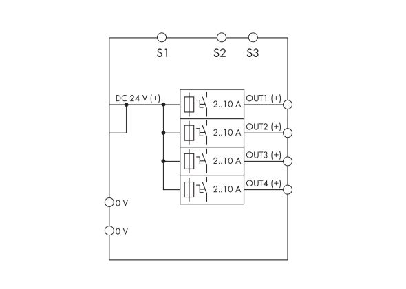 Elektron. Schutzschalter 787-1664/000-004