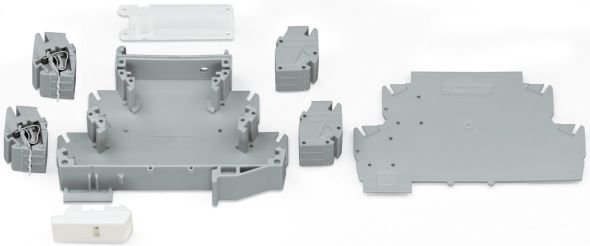 Gehäuse 55mm grau 789-120 Gehäuse 55mm grau 789-120