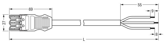 konfekt. Anschlussleitung 771-9973/106-402