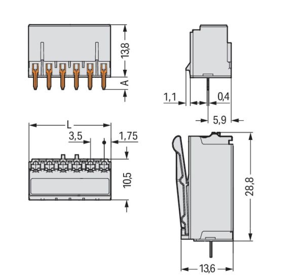 THR-Federleiste gerade 2091-1302/200-000 THR-Federleiste gerade 2091-1302/200-000