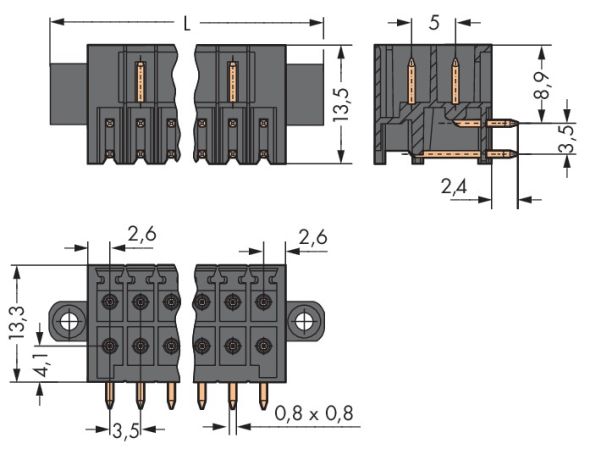 THR-Stiftleiste 2-reihig 713-14#4055143778879