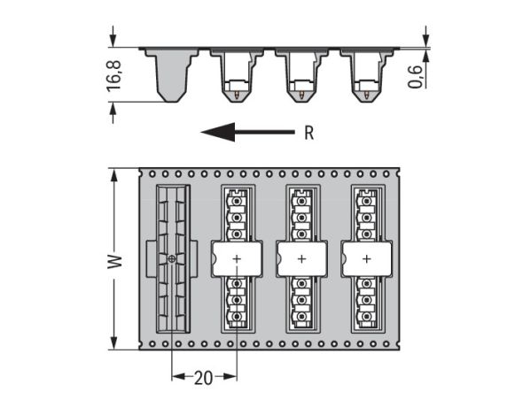 THR-Stiftleiste Lötstift 231-13#4044918936187