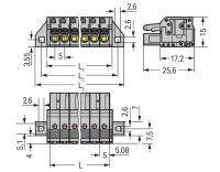 1-Leiter-Federleiste 2231-116/031-000