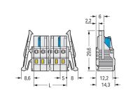 1-Leiter-Federleiste 721-110/037-000