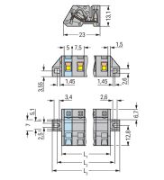 1-Leiter Federleiste 731-534/031-000 1-Leiter Federleiste 731-534/031-000