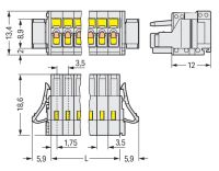 1-Leiter-Federleiste 734-110/037-000