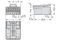 1-Leiter-Stiftleiste 2091-1526/002-000