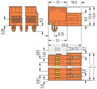 1-Leiter-Stiftleiste 734-335/018-000