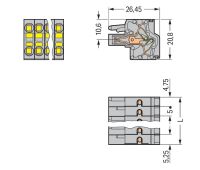 2-Leiter-Federleiste 231-2103/026-000