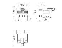 Buchse für Leiterplatten 890-884/011-000